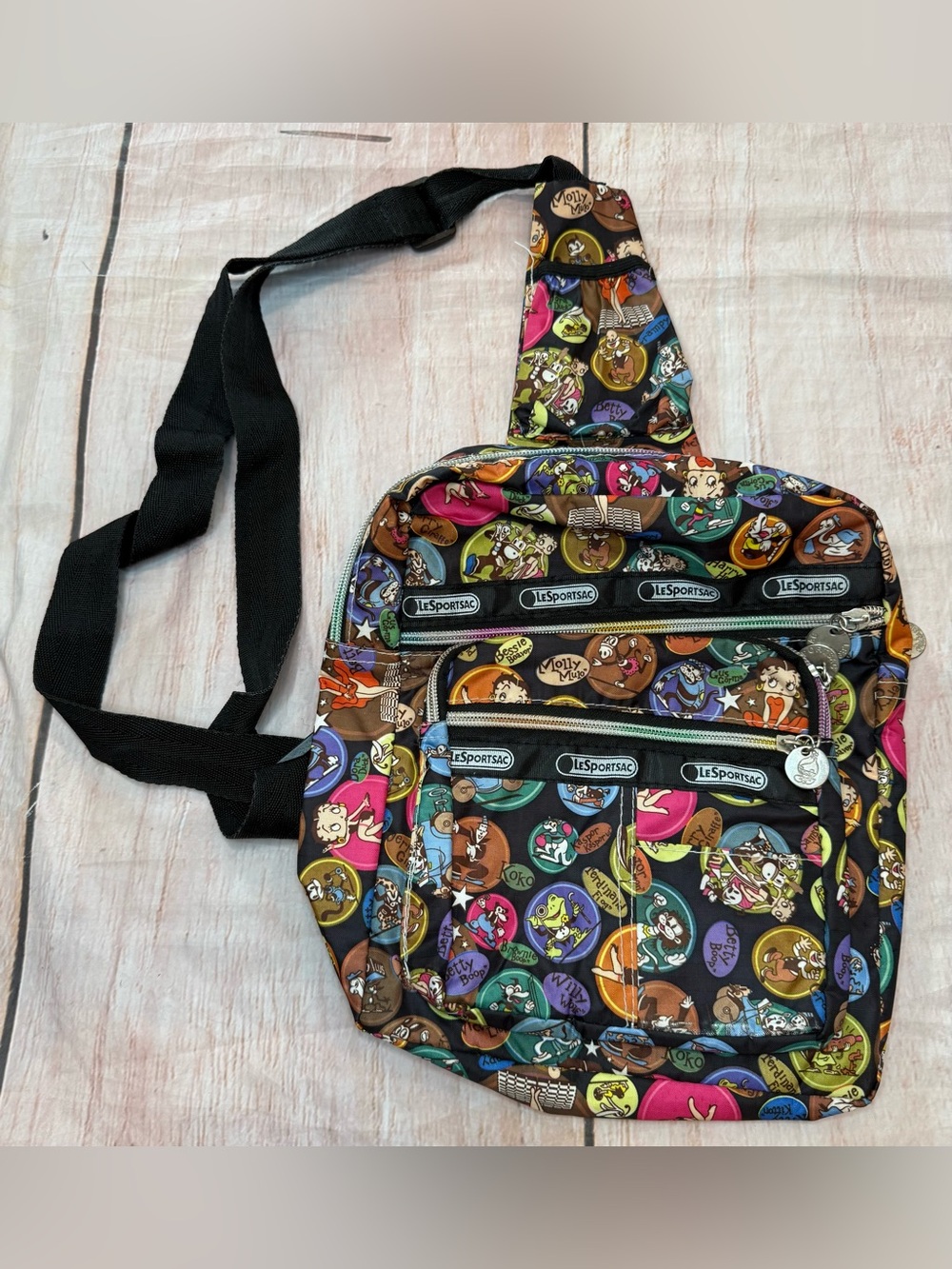 LeSportsac x Tokidoki Betty Boop and Friends Print Backpack Nylon Travel Bag